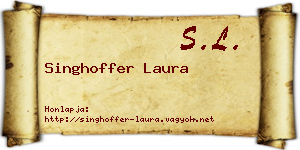 Singhoffer Laura névjegykártya